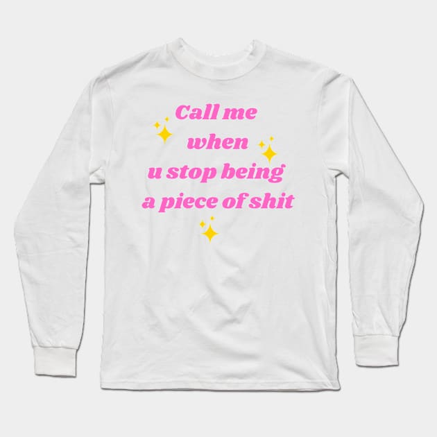 Call me Long Sleeve T-Shirt by glumwitch